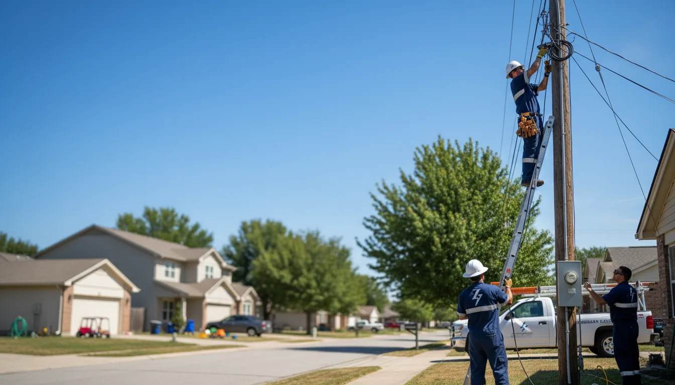Residential electrician providing installation services in Albany, WI